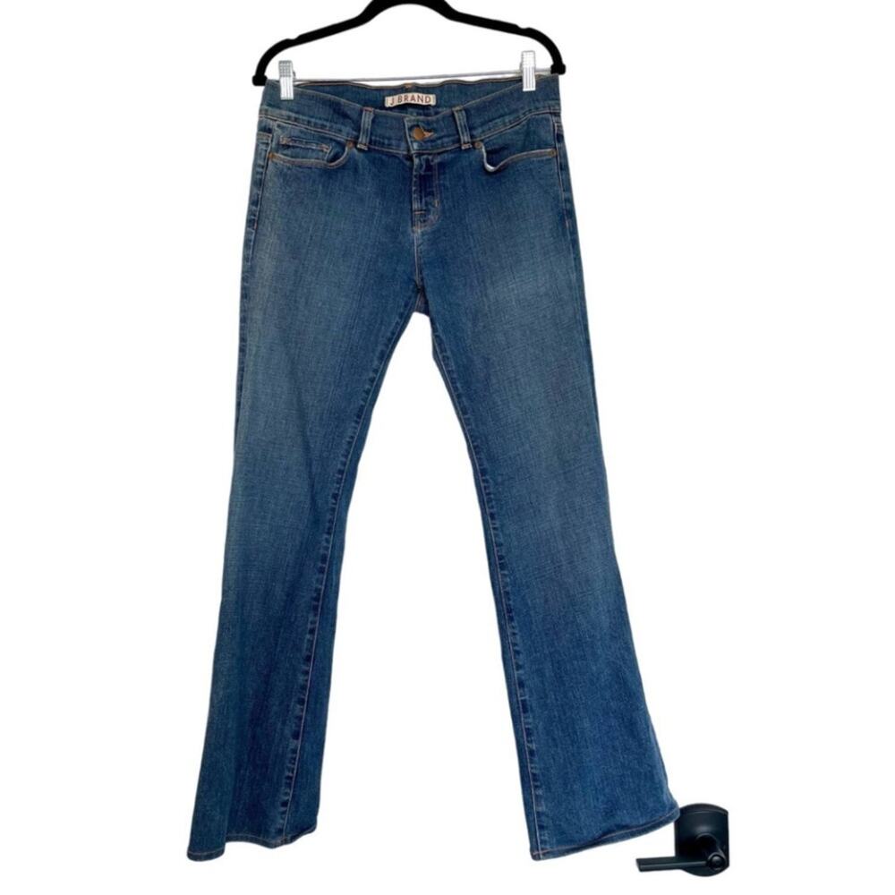 J Brand Denim Straight Leg Dark Wash Cotton Stretch Jeans Size 30